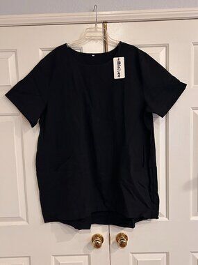Minibee Cotton Linen Short Sleeve Tunic Smock 3X NEW WITH TAGS